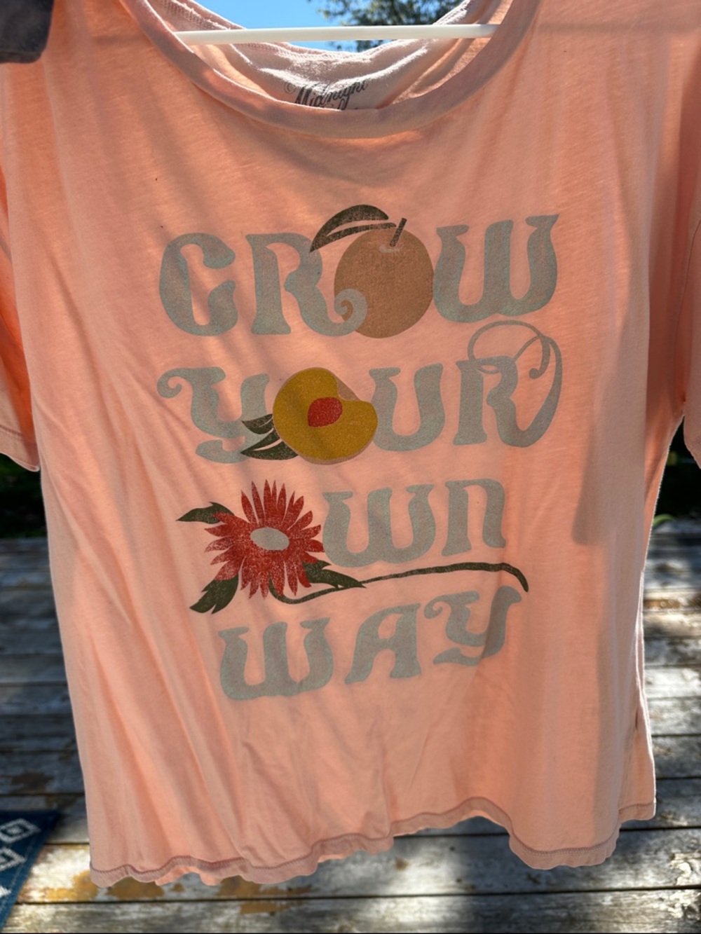 Midnight Rider Peach Short-Sleeve Graphic Tee